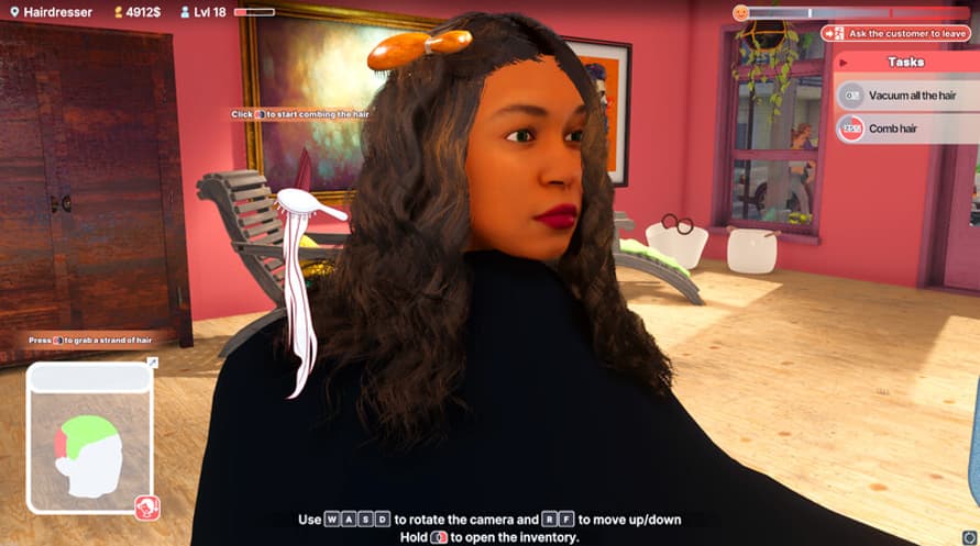 Hairdresser Simulator: Long Hair