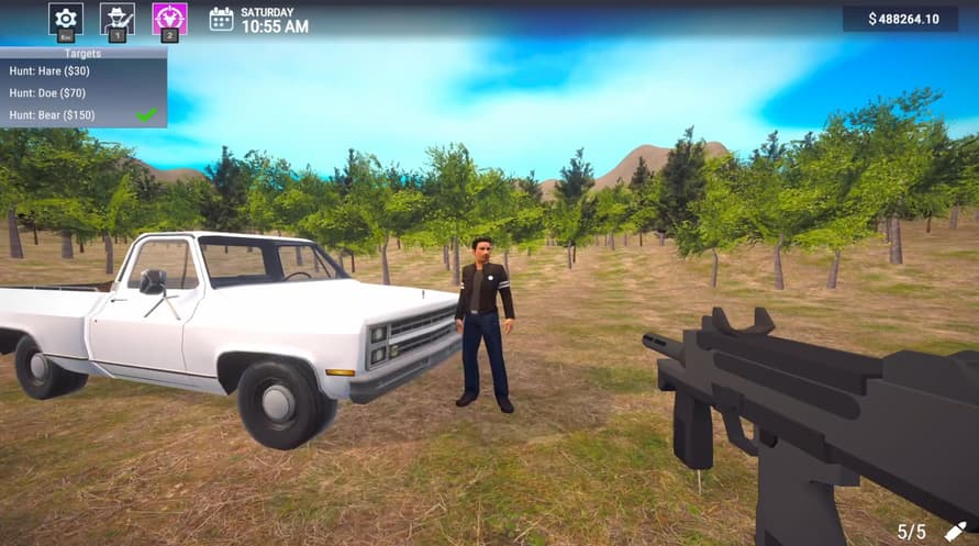 Gun Center Simulator
