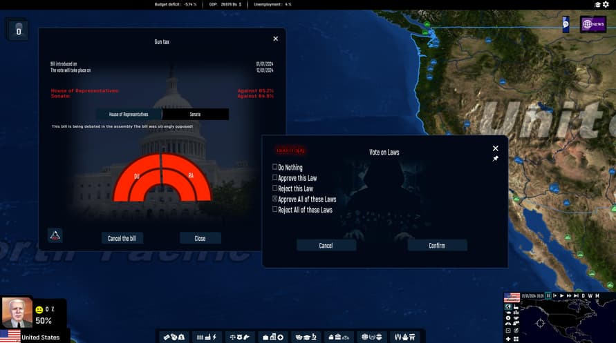 Add-on God' N Spy - Geo-Political Simulator 2026 Edition