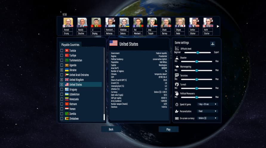 Geo-Political Simulator 2026 Edition