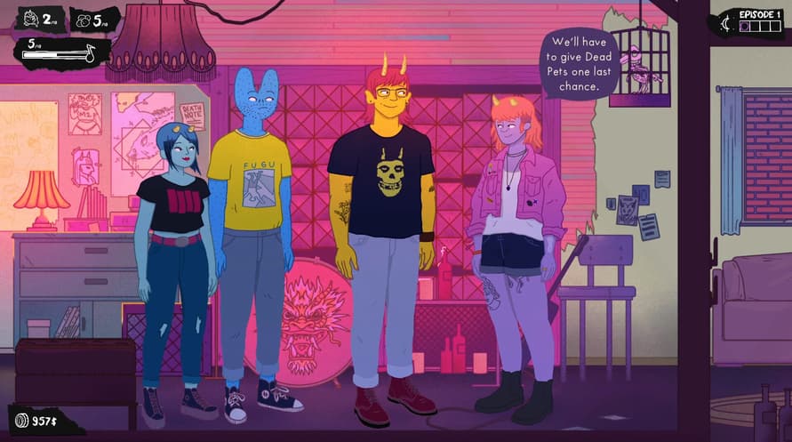 Dead Pets: A Punk Rock Slice of Life Sim