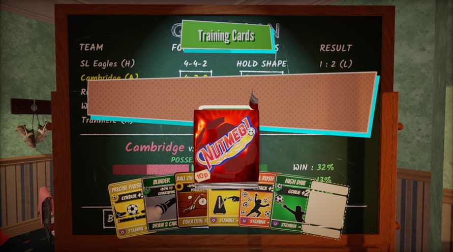 NUTMEG! A Nostalgic Deckbuilding Football Manager