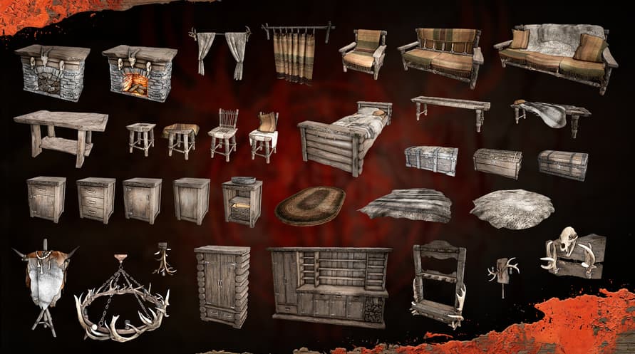 SCUM Woodland Furniture Pack