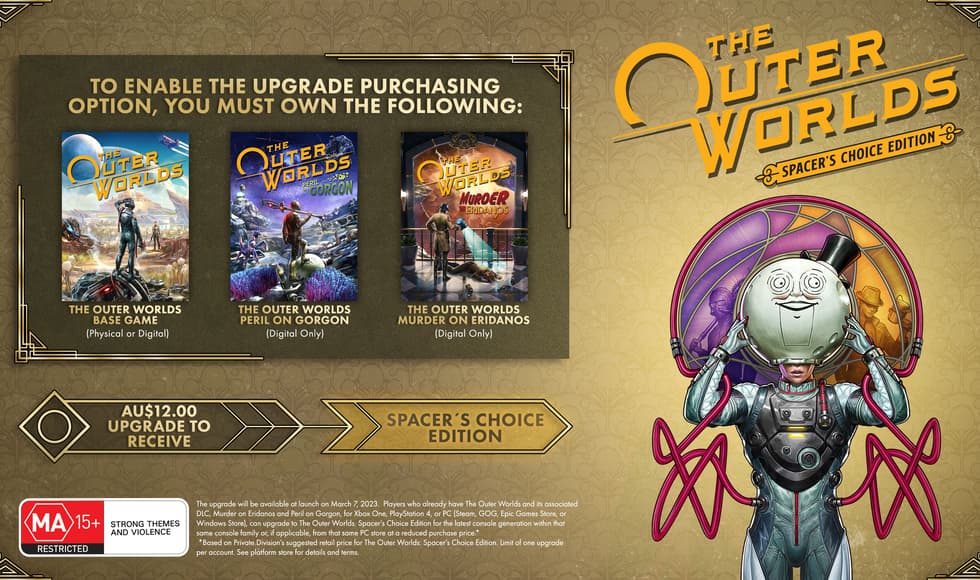 The Outer Worlds: Spacer’s Choice Upgrade (Steam)