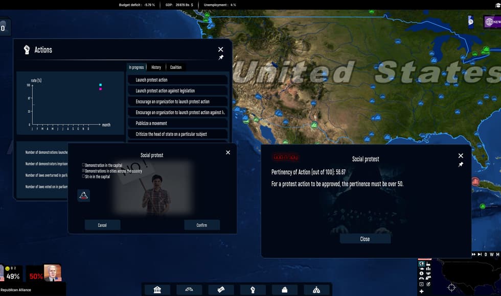 Geo-Political Simulator 5 - God'n Spy Add-on