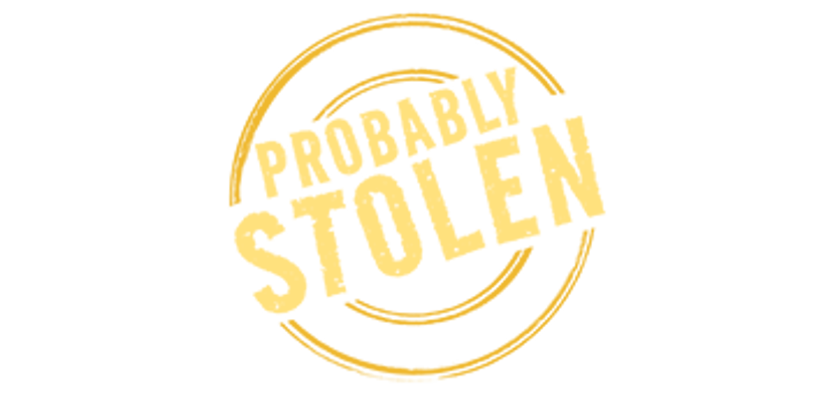 Probably Stolen - Cyberpunk Shopkeeper Sim Logo